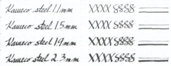 Kaweco Perkeo Calligraphy Fountain Pen Set - Blue 13 Kaweco Perkeo Calligraphy Fountain Pen Set - Blue -Office Supplies Shop ALL Kaweco Steel Calligraphy 1.1 1.5 1.9 2.3mm