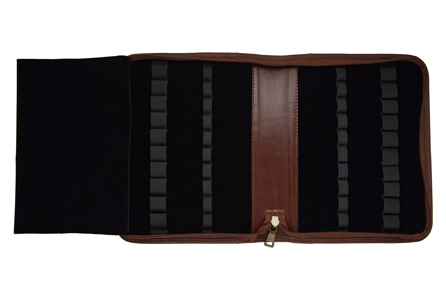 Aston Leather 20 Slot Pen Case - Cognac 3 Aston Leather 20 Slot Pen Case - Cognac - Image 3