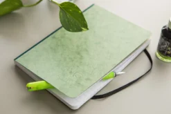 Clairefontaine Basic Clothbound A5 Notebook - Green, Lined -Office Supplies Shop Clairefontaine Clothbound Green 1