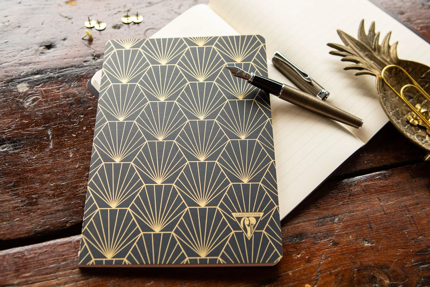 Clairefontaine Neo Deco A5 Notebook - Shell, Lined 2 Clairefontaine Neo Deco A5 Notebook - Shell, Lined - Image 2