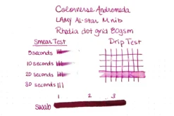 Colorverse Andromeda - 65ml + 15ml Bottled Ink -Office Supplies Shop Colorverse Andromeda InkReview Rhodia 80g 1