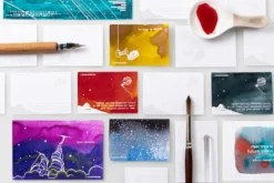 Colorverse Ink Art Cards - Hubble (Size A) -Office Supplies Shop Colorverse HubbleArtCards SizeA stock 6