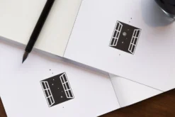 Nebula Note Basic Notebook - Blank, Cream Paper -Office Supplies Shop Colorverse Nebula Blank White 8