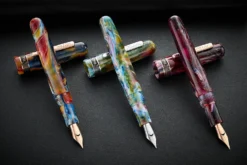 Conklin 1898 Fountain Pen - Misto Green -Office Supplies Shop Conklin 1898 Misto Green Orange Purple group 2