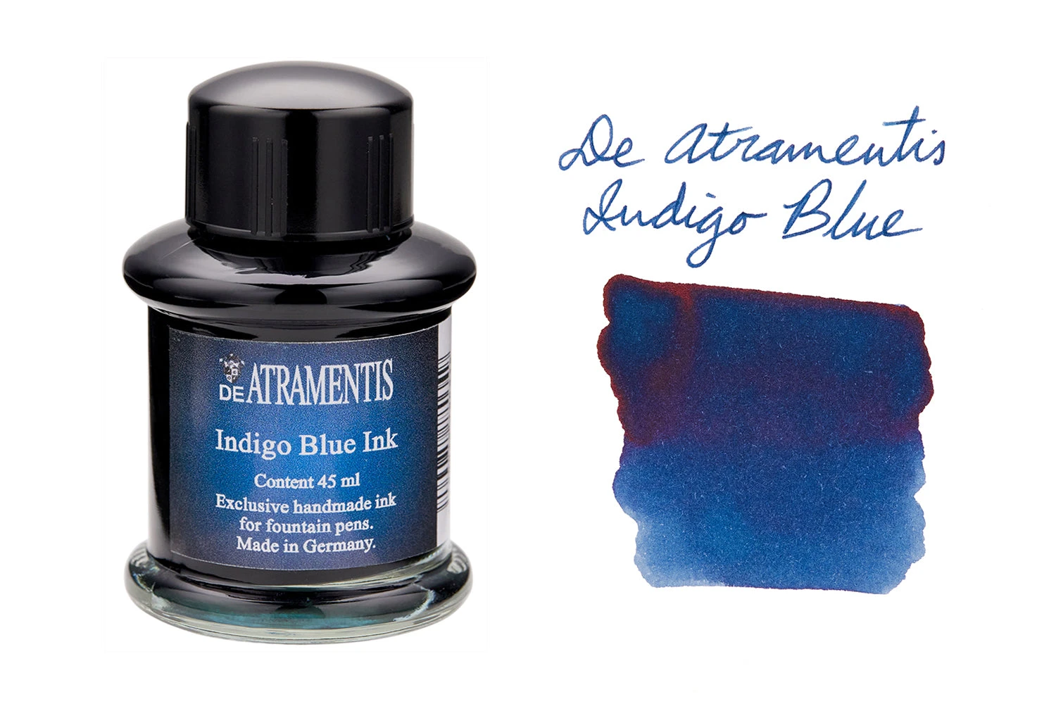 De Atramentis Indigo Blue - 45ml Bottled Ink 1 De Atramentis Indigo Blue - 45ml Bottled Ink