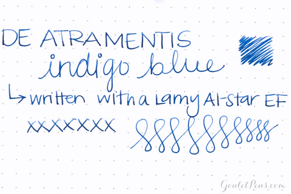 De Atramentis Indigo Blue - 45ml Bottled Ink 3 De Atramentis Indigo Blue - 45ml Bottled Ink - Image 3