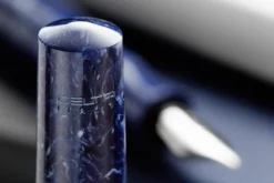Delta Lapis Blue Celluloid Fountain Pen - Palladium (Limited Edition) -Office Supplies Shop Delta Lapis Blue Celluloid Palladium 7