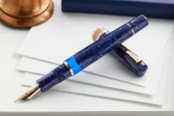 Delta Lapis Blue Celluloid Fountain Pen - Rosegold (Limited Edition) 13 Delta Lapis Blue Celluloid Fountain Pen - Rosegold (Limited Edition) -Office Supplies Shop Delta Lapis Blue Celluloid RoseGold 3