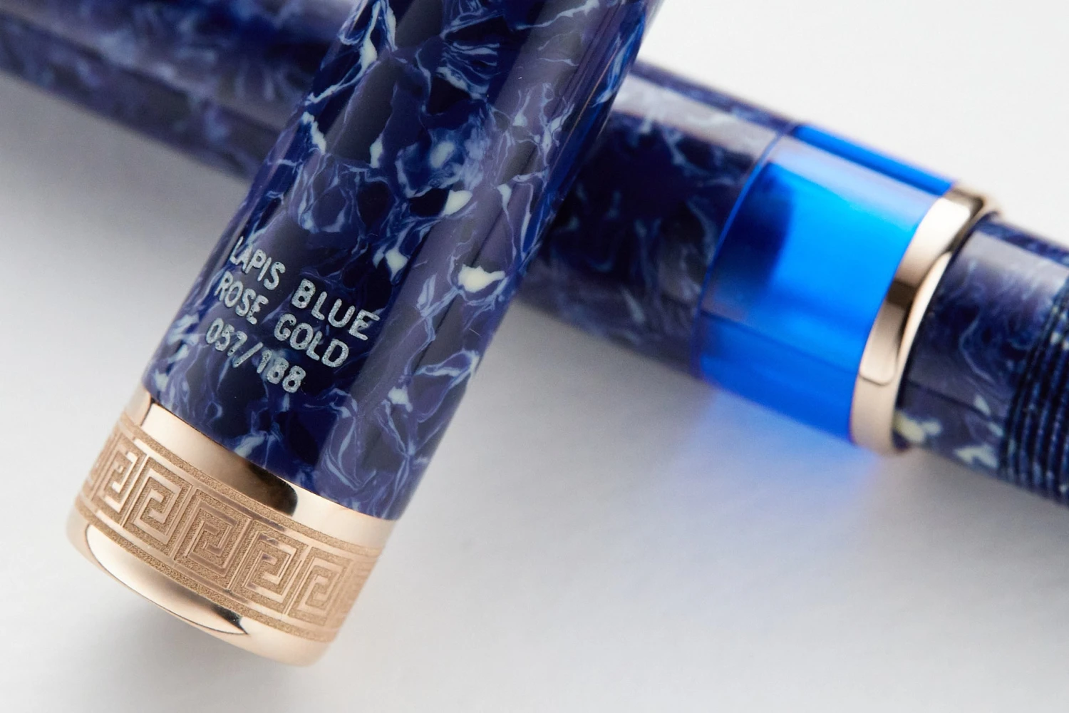 Delta Lapis Blue Celluloid Fountain Pen - Rosegold (Limited Edition) 6 Delta Lapis Blue Celluloid Fountain Pen - Rosegold (Limited Edition) - Image 6