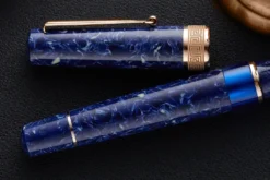 Delta Lapis Blue Celluloid Fountain Pen - Rosegold (Limited Edition) 17 Delta Lapis Blue Celluloid Fountain Pen - Rosegold (Limited Edition) -Office Supplies Shop Delta Lapis Blue Celluloid RoseGold 8