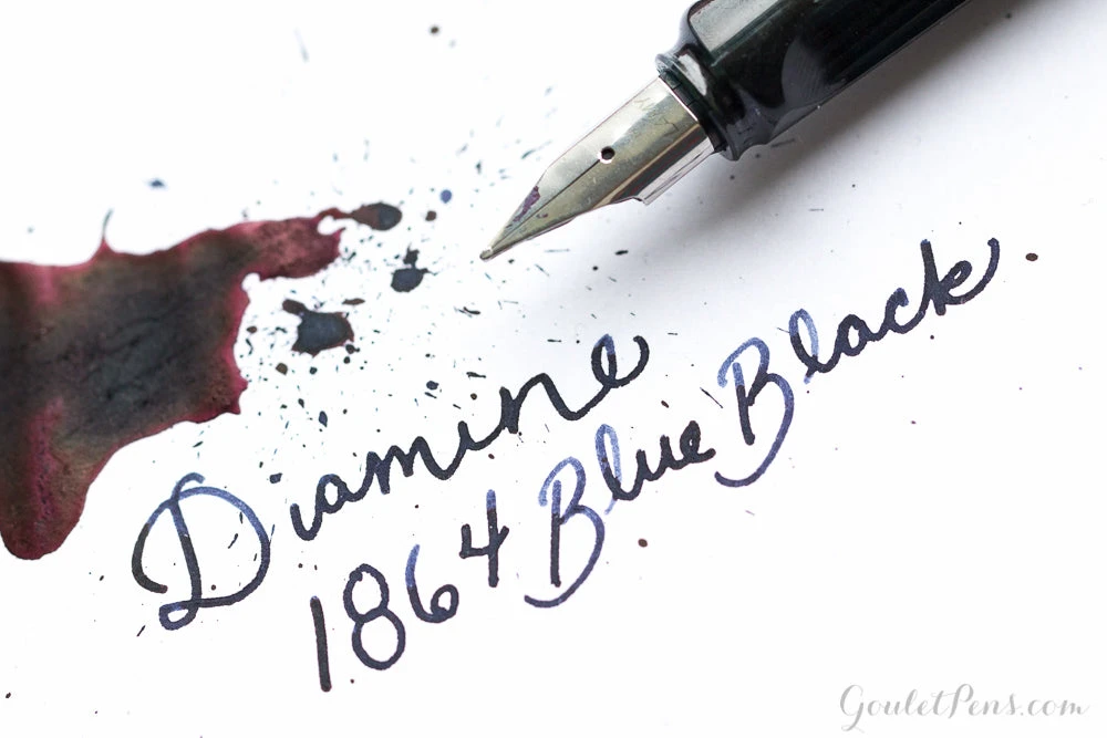 Diamine 1864 Blue Black - 40ml Bottled Ink 2 Diamine 1864 Blue Black - 40ml Bottled Ink - Image 2