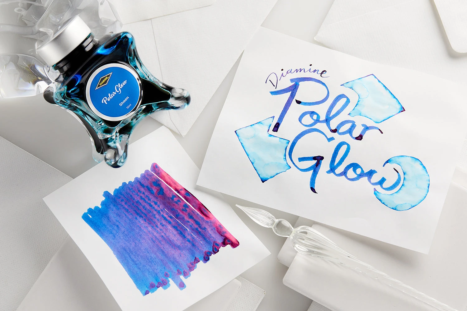 Diamine Polar Glow - 50ml Bottled Ink 3 Diamine Polar Glow - 50ml Bottled Ink - Image 3