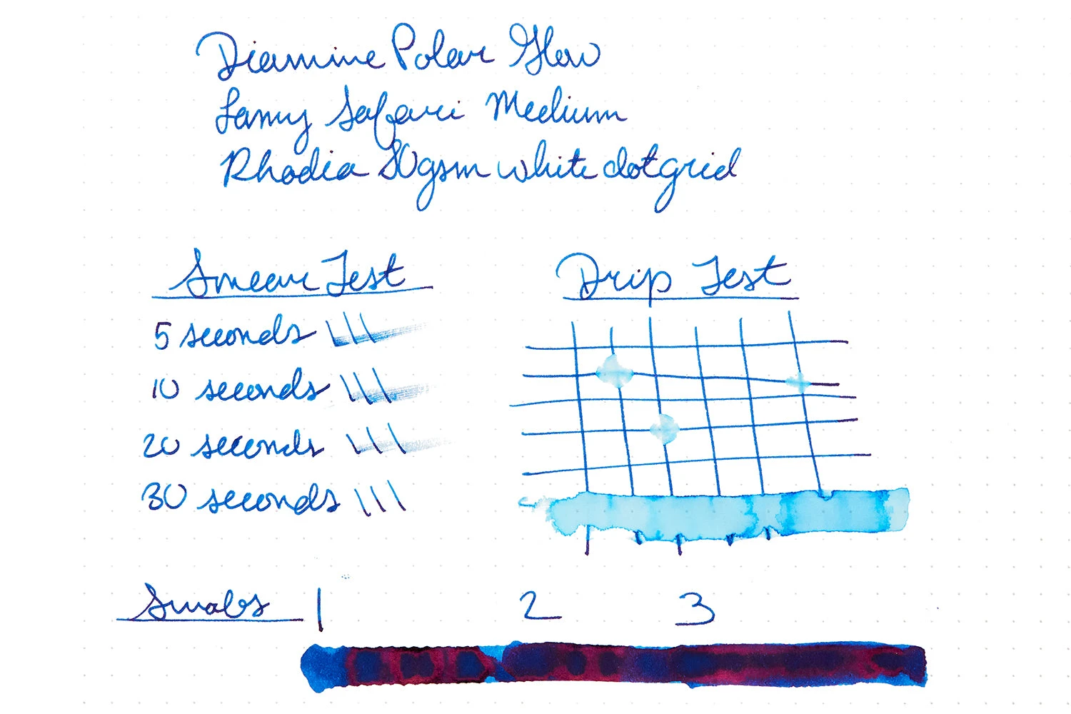 Diamine Polar Glow - 50ml Bottled Ink 8 Diamine Polar Glow - 50ml Bottled Ink - Image 8