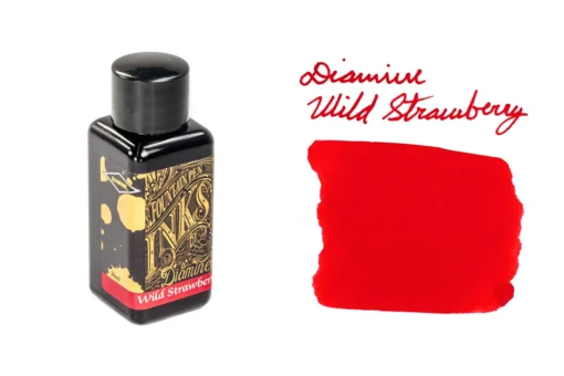 Diamine Wild Strawberry - 30ml Bottled Ink -Office Supplies Shop Diamine WildStrawberry 30ML BS SwabText