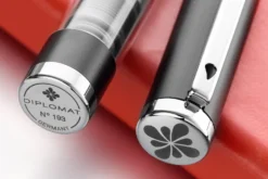 Diplomat Nexus Demo Fountain Pen - Black/Silver -Office Supplies Shop Diplomat Nexus Demo Black Chrome 4