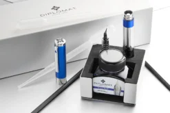 Diplomat Nexus Demo Fountain Pen - Blue/Silver -Office Supplies Shop Diplomat Nexus Demo Blue Chrome 5