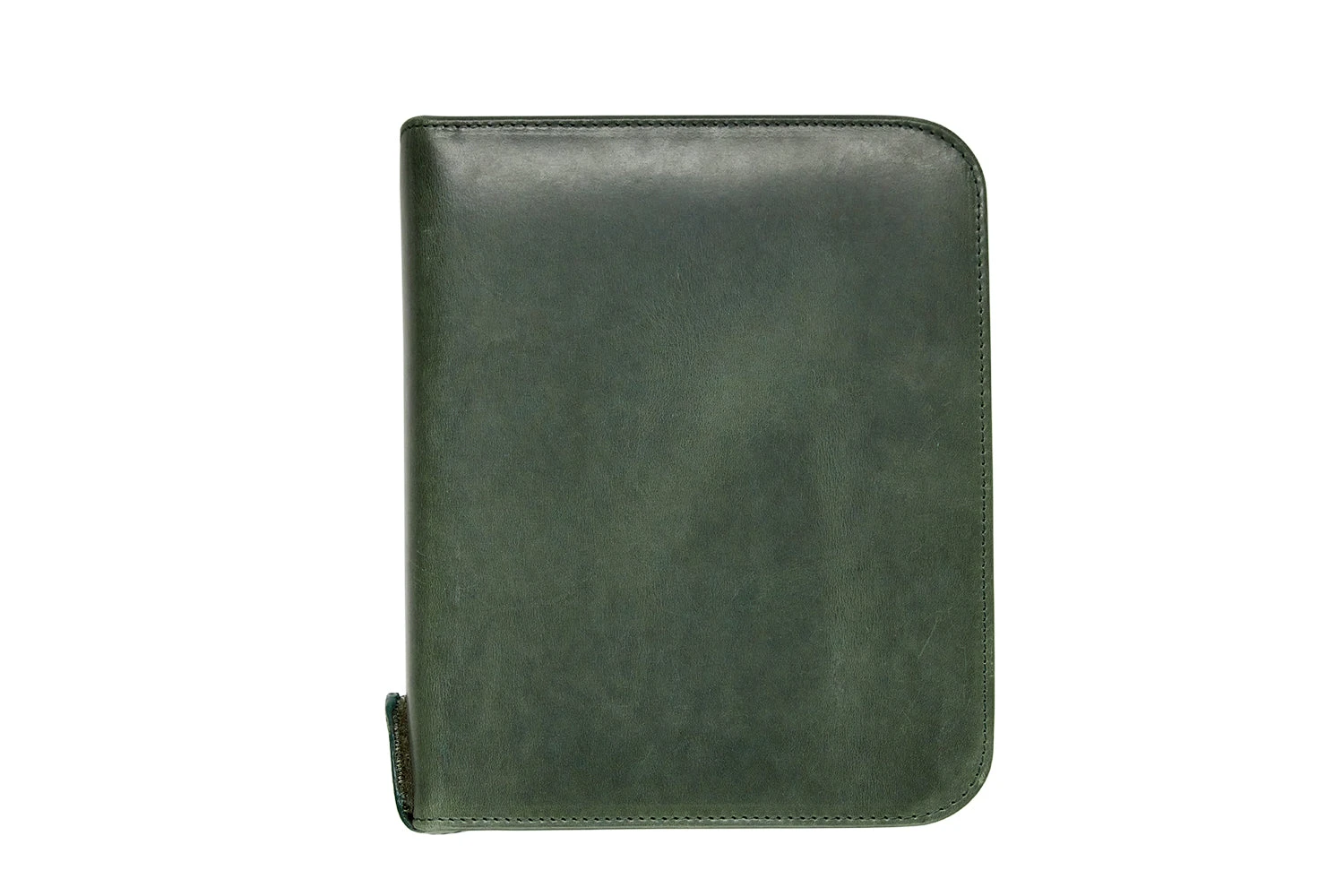 Galen Leather Zippered 40 Slot Pen Case - Crazy Horse Forest Green 1 Galen Leather Zippered 40 Slot Pen Case - Crazy Horse Forest Green