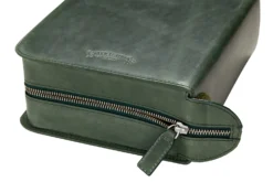 Galen Leather Zippered 40 Slot Pen Case - Crazy Horse Forest Green 15 Galen Leather Zippered 40 Slot Pen Case - Crazy Horse Forest Green -Office Supplies Shop Galen 40PenCase Green OW 5