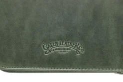 Galen Leather Zippered 40 Slot Pen Case - Crazy Horse Forest Green 16 Galen Leather Zippered 40 Slot Pen Case - Crazy Horse Forest Green -Office Supplies Shop Galen 40PenCase Green OW 6