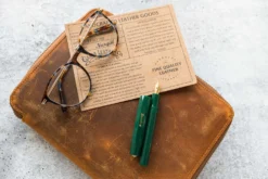 Galen Leather Zippered A5 Notebook Folio - Crazy Horse Brown -Office Supplies Shop GalenLeather NotebookFolio A5 CrazyHorseBrown 6