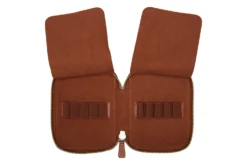 Galen Leather Zippered 10 Slot Pen Case - Brown -Office Supplies Shop GalenLeather PenCase 10Slot Brown OW 4