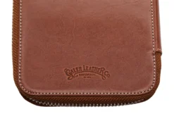 Galen Leather Zippered 10 Slot Pen Case - Brown -Office Supplies Shop GalenLeather PenCase 10Slot Brown OW 5