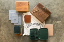 Galen Leather Zippered 10 Slot Pen Case - Crazy Horse Forest Green -Office Supplies Shop GalenLeather PenCase 10Slot CrazyHorseGreen 3