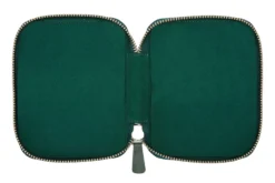 Galen Leather Zippered 10 Slot Pen Case - Crazy Horse Forest Green -Office Supplies Shop GalenLeather PenCase 10Slot CrazyHorseGreen OW 3