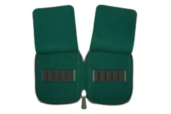 Galen Leather Zippered 10 Slot Pen Case - Crazy Horse Forest Green -Office Supplies Shop GalenLeather PenCase 10Slot CrazyHorseGreen OW 4