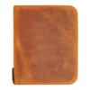 Galen Leather Zippered 40 Slot Pen Case - Crazy Horse Brown