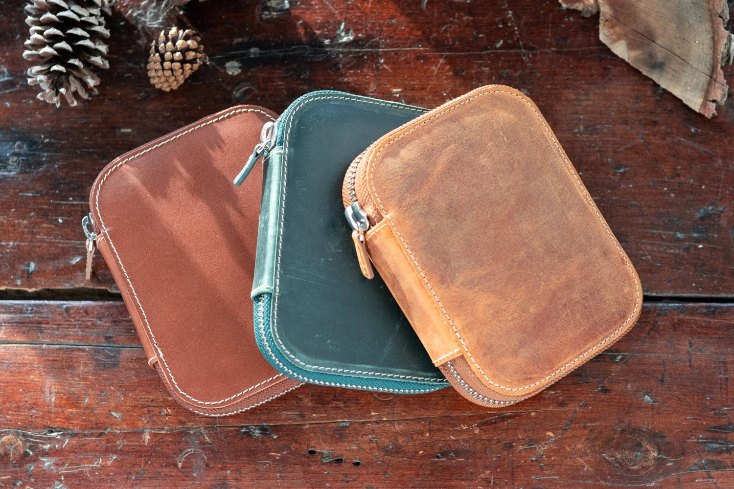 Galen Leather Zippered 10 Slot Pen Case - Crazy Horse Brown 9 Galen Leather Zippered 10 Slot Pen Case - Crazy Horse Brown - Image 9