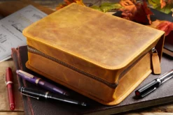 Galen Leather Zippered 40 Slot Pen Case - Crazy Horse Brown 16 Galen Leather Zippered 40 Slot Pen Case - Crazy Horse Brown -Office Supplies Shop GalenLeather Zippered40SlotPenCase CrazyHorse Brown 1