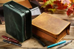 Galen Leather Zippered 40 Slot Pen Case - Crazy Horse Forest Green 21 Galen Leather Zippered 40 Slot Pen Case - Crazy Horse Forest Green -Office Supplies Shop GalenLeather Zippered40SlotPenCase CrazyHorse ForestGreen Brown 1 22ece8a6 3029 4fa1 9207 2770421f902d