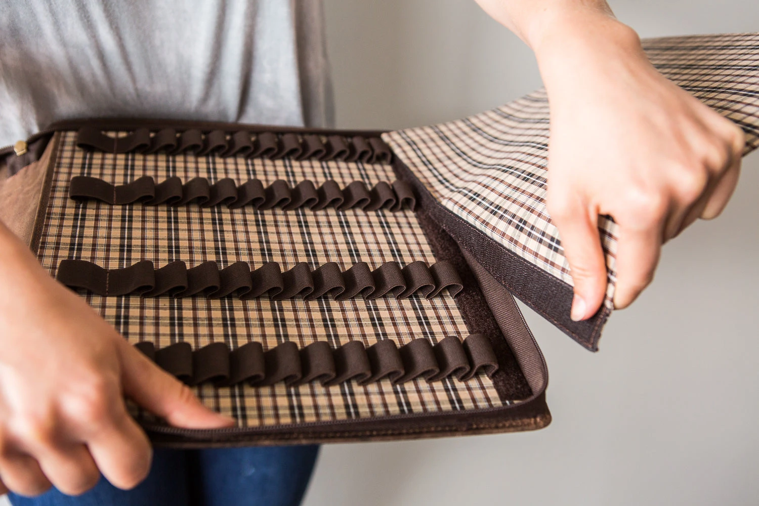 Girologio 48 Pen Case - Bomber Brown 4 Girologio 48 Pen Case - Bomber Brown - Image 4