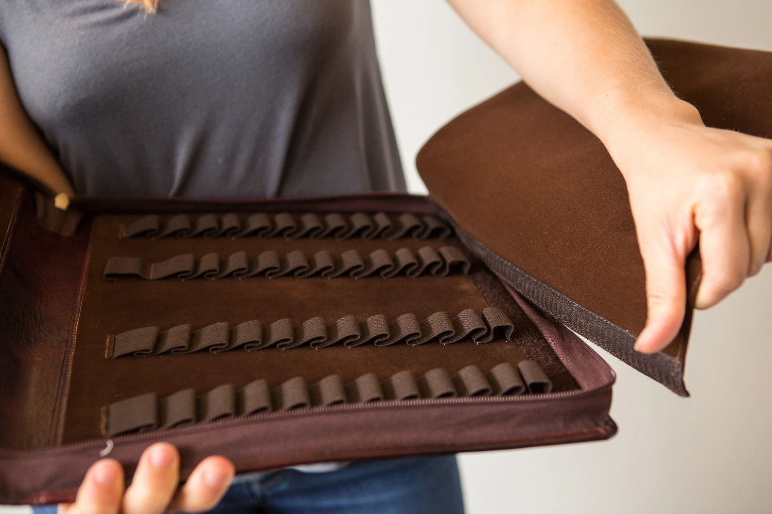 Girologio 48 Pen Case - Oxblood 4 Girologio 48 Pen Case - Oxblood - Image 4