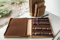 Girologio 48 Pen Case - Saddle -Office Supplies Shop Girologio PenCase 48 SaddleTan 3