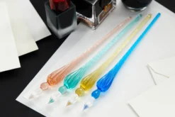 Herbin Round Glass Dip Pen - Blue -Office Supplies Shop Herbin RoundGlassDipPen Coral NavyBlue Sand Turquoise 1 38559d49 ffa3 4db9 851b 145351dacb78