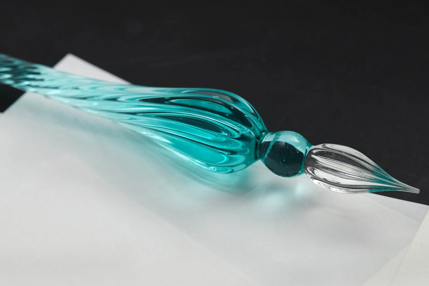 Herbin Round Glass Dip Pen - Green 4 Herbin Round Glass Dip Pen - Green - Image 4