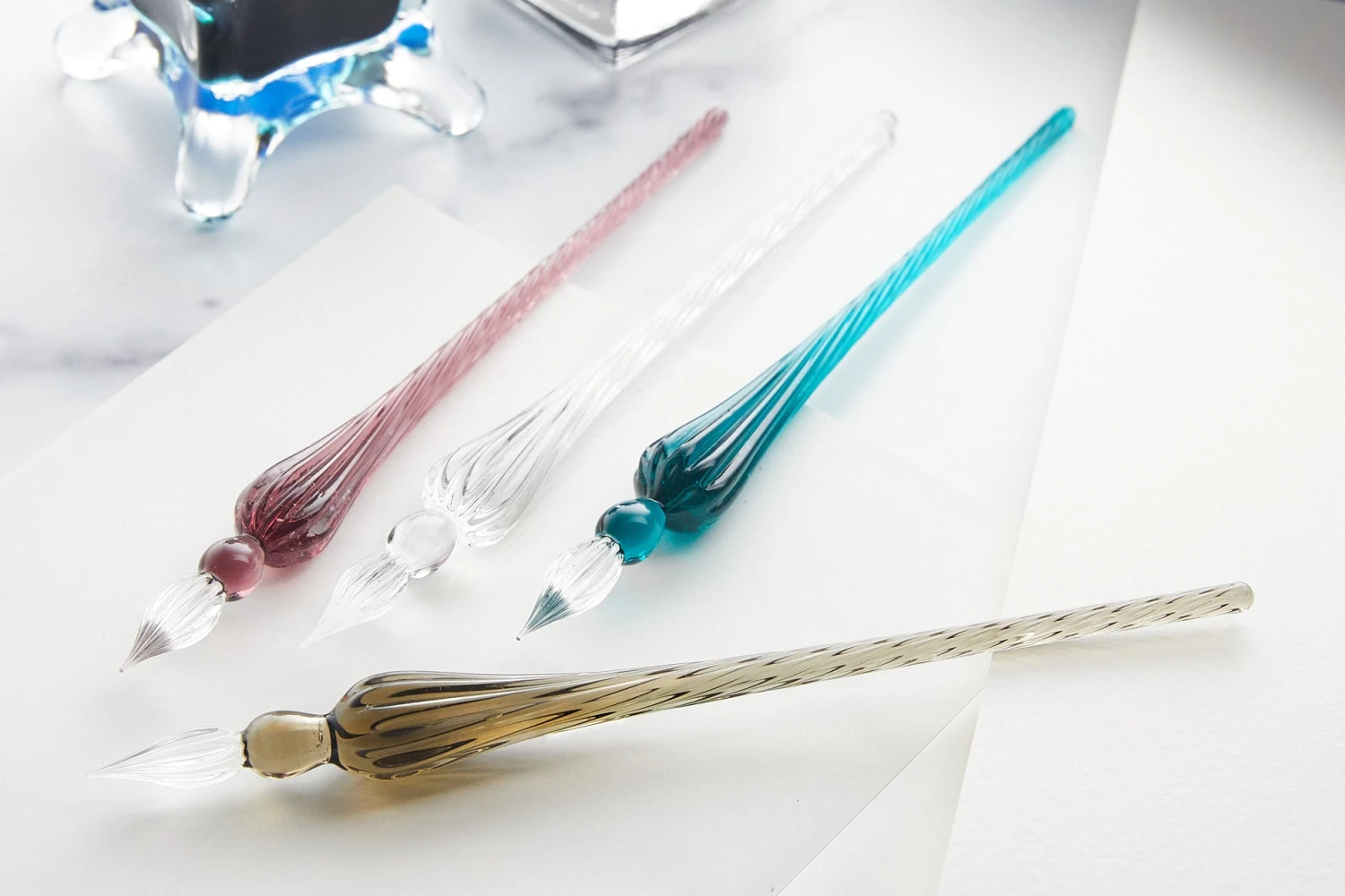 Herbin Round Glass Dip Pen - Black 2 Herbin Round Glass Dip Pen - Black - Image 2