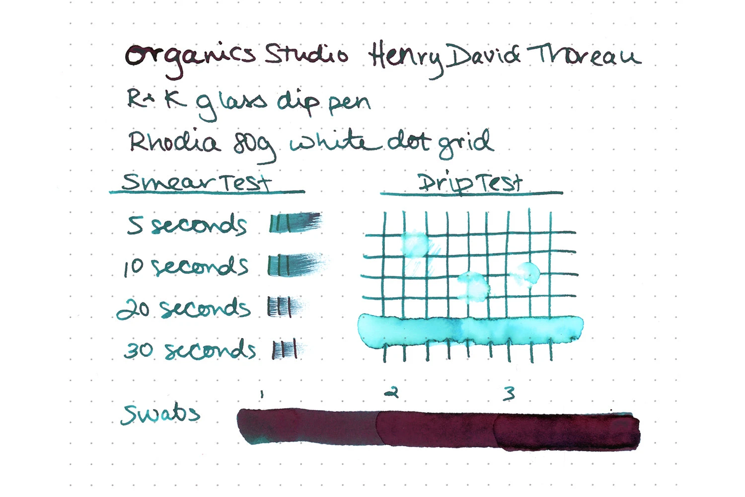 Organics Studio Henry David Thoreau Walden Pond - 55ml Bottled Ink 10 Organics Studio Henry David Thoreau Walden Pond - 55ml Bottled Ink - Image 10