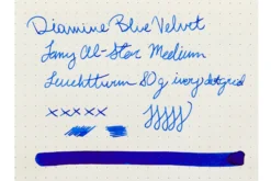 Diamine Blue Velvet - 40ml Bottled Ink -Office Supplies Shop InkReview Diamine BlueVelvet Leuchtturm 80g 1