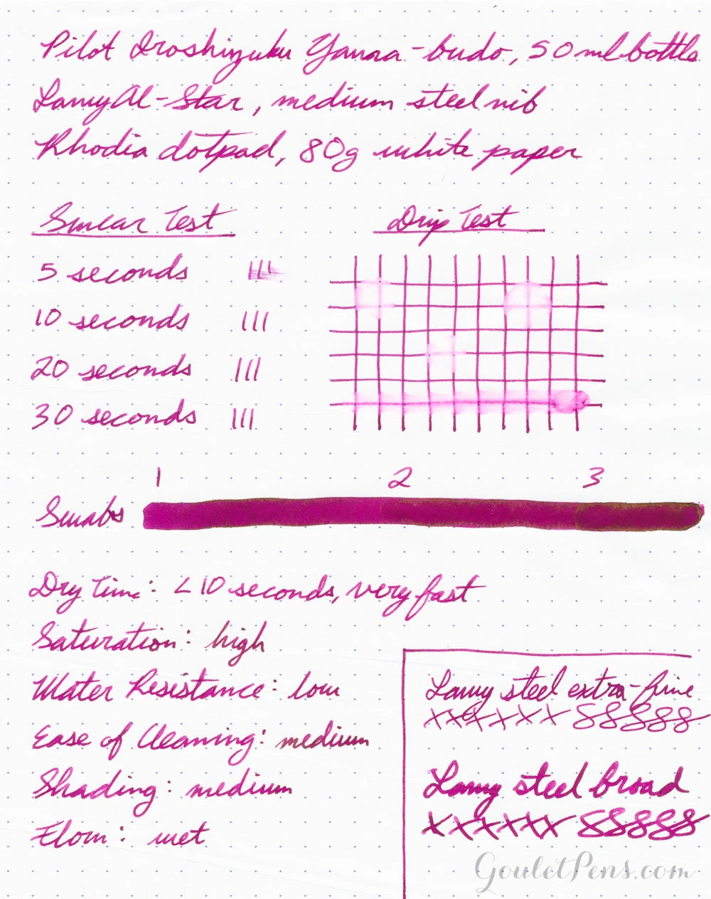 Pilot Iroshizuku Yama-budo - 50ml Bottled Ink 9 Pilot Iroshizuku Yama-budo - 50ml Bottled Ink - Image 9