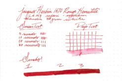 Jacques Herbin 1670 Rouge Hematite - 50ml Bottled Ink -Office Supplies Shop JacquesHerbin 1670 RougeHematite InkReview Rhodia 80g 1