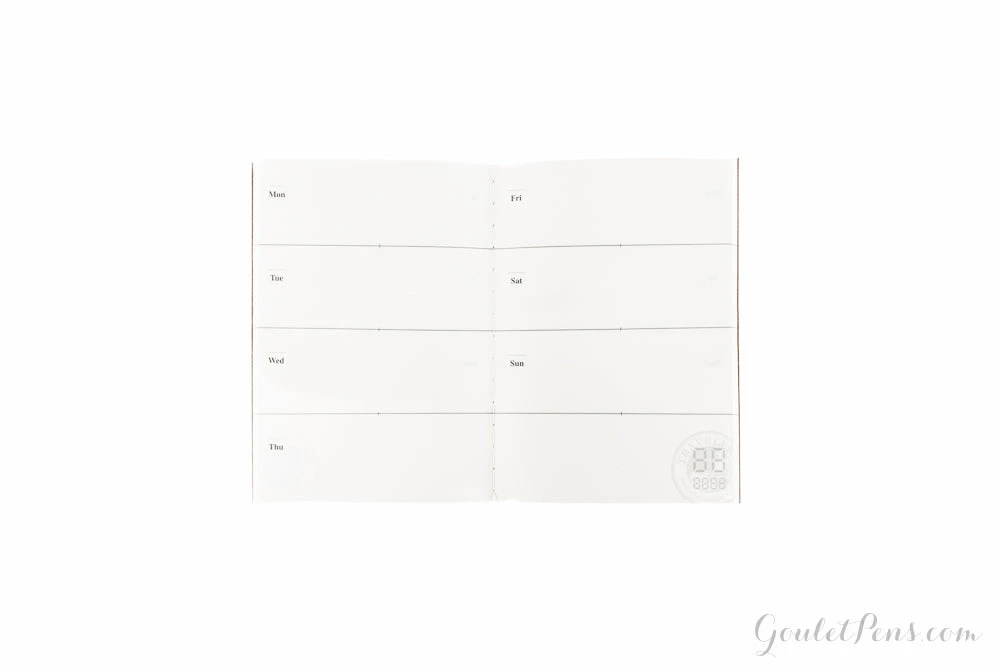 Traveler's Notebook Passport Refill 007 - Weekly Planner 3 Traveler's Notebook Passport Refill 007 - Weekly Planner - Image 3