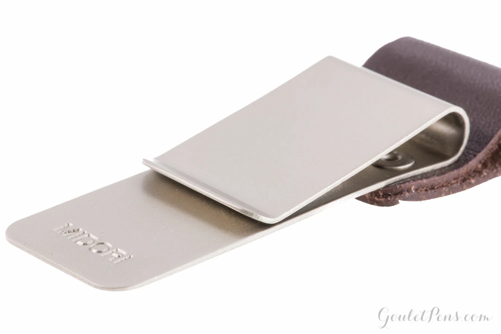 Traveler's Notebook Accessory 016 - Medium Pen Holder, Brown 2 Traveler's Notebook Accessory 016 - Medium Pen Holder, Brown - Image 2