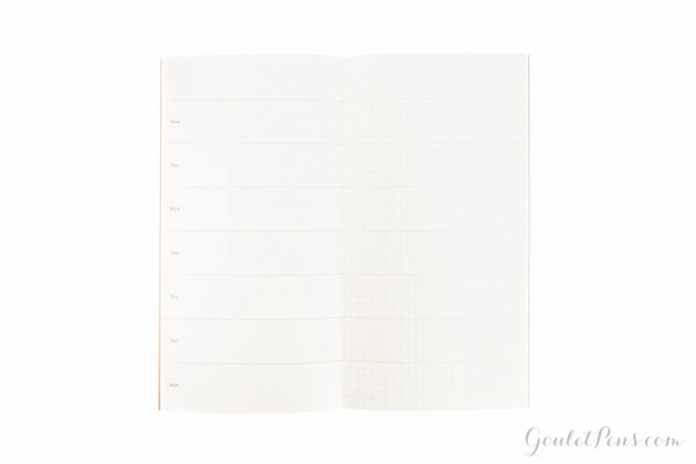 Traveler's Notebook Regular Refill 019 - Weekly Planner + Grid 2 Traveler's Notebook Regular Refill 019 - Weekly Planner + Grid - Image 2