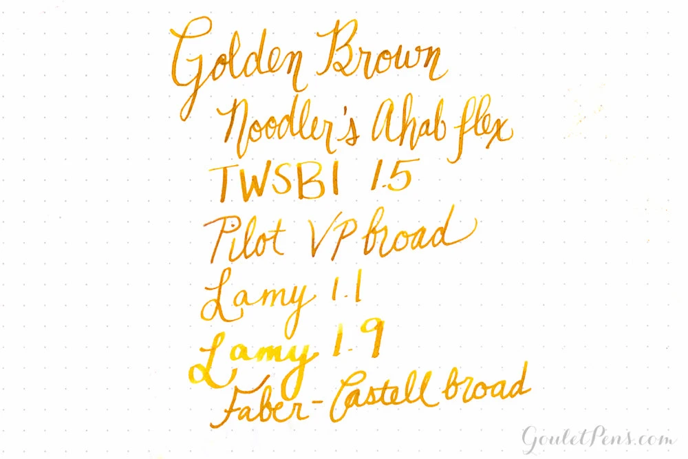 Noodler's Golden Brown - 3oz Bottled Ink 6 Noodler's Golden Brown - 3oz Bottled Ink - Image 6