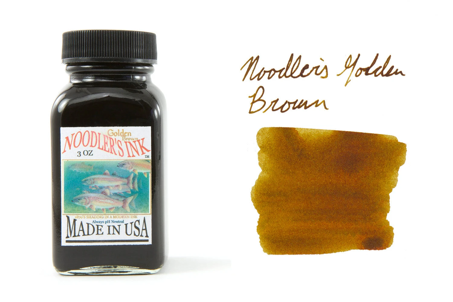 Noodler's Golden Brown - 3oz Bottled Ink 1 Noodler's Golden Brown - 3oz Bottled Ink
