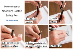 Noodler's Boston Safety Pen - Black -Office Supplies Shop Noodlers SafetyPen Graphic