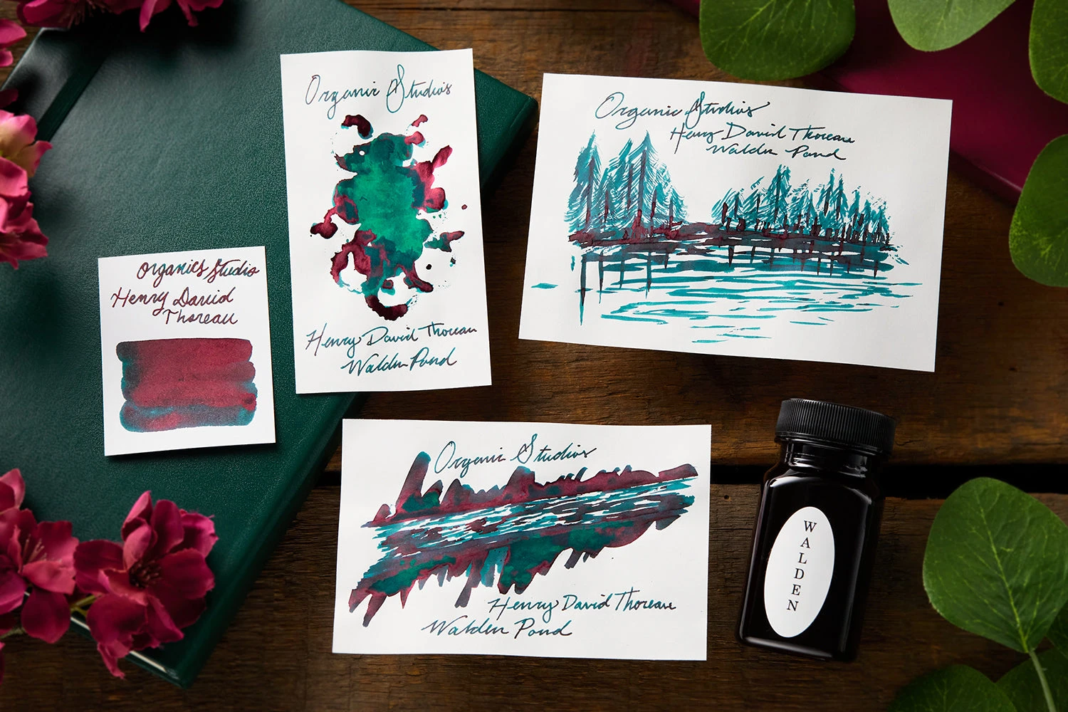 Organics Studio Henry David Thoreau Walden Pond - 55ml Bottled Ink 2 Organics Studio Henry David Thoreau Walden Pond - 55ml Bottled Ink - Image 2